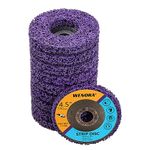 WENORA Strip Discs Stripping Wheel for Angle Grinder, 4-1/2" x 7/8" Strip Discs Stripping Wheel, Clean and Remove Paint Coating Rust Welds Oxidation- 10 Pack