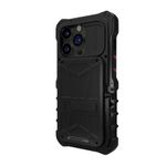 Element Case Black Ops for iPhone 14/14 Pro (6.1") - Aggressively Rugged, Tactical, and Shockproof with Wallet/Card Holder and Mechanical Kickstand - Black - (EMT-322-266FN-01)