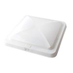 RV Roof Fan, 14 Inch Motorhome Roof Ventilation Cover, Plastic Caravan Roof Hood Cover, Vent Inlet and Exhaust Universal RV Ventilation Hood for Camper Trailer, White