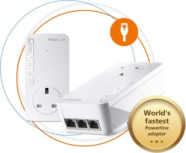 devolo Magic 2-2400 LAN Powerline Starter Kit – High-Speed Ethernet