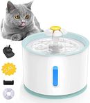 QingHong 2.4L Cat Water Fountain Ultra Silent Pet Fountain Automatic Drinking Water Dispenser for Cats, Dogs with AU Plug