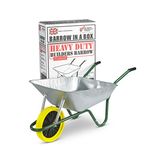 Walsall Wheelbarrows 85 Ltr Galvanized Wheelbarrow in a Box - Puncture Proof Wheel