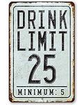 Metal Retro Tin Sign Drink Limit Art Gift Vintage Antique Plaque Bar Men Cave Home Bedroom Wall Décor Sign