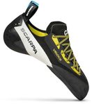 SCARPA Men's Veloce L Rock Climbing Shoes for Gym Climbing, Black/Yellow, 14 Women/13 Men