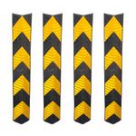 LADWA 800 mm Parking Safety Pillar Guard, Rubber L Shaped Corner Protector with Reflective Tape for High Visibility, Ideal for Garage Walls, Basement Pillars & Parking Safety (Pack of 4)