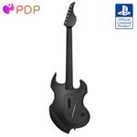 PDP RIFFMASTER Wireless Guitar Controller for PlayStation 5 and PlayStation 4, PS5/PS4, Rock Band 4, Audio Jack, Rechargeable Battery, Officially Licensed by Sony - Black