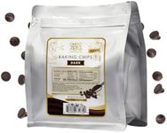 ChocZero Dark Chocolate Chips - Sugar Free, Low Carb, Keto Friendly, Gluten Free - 20 Ounce Bulk Bag for Baking Keto Diet Cookies and Dessert