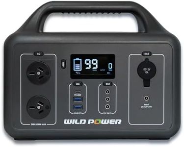 WILD POWER 560Wh Portable Power Station, 2x 600W 240V AC Outlet Solar Generator LED Flashlight, 12V/24V Car Outlet 156000mAh Power Supply Backup for Camping, Home, CPAP, Travel, Outdoor