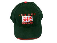 Baseball Caps with Union Jack Embroidery with London England – Black, London Souvenir