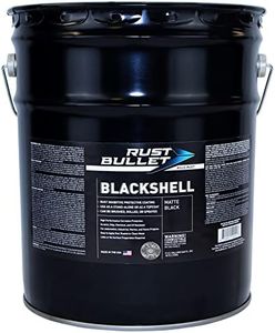 RUST BULLET BlackShell - Matte Black - 5 Gallon - Corrosion Preventive Coating, UV Resistant Rust Proofing Paint, Long-Lasting Metal Protection