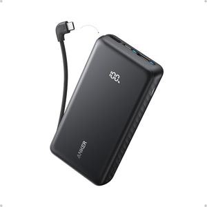 Anker Zolo Power Bank, 20,000mAh 22.5W Max Portable Charger, USB-C in and Out Fast Charging Battery Pack, Slim Travel Essential Phone Power Bank, for iPhone 16/15 Series, iPad, Galaxy, and More