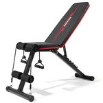 MAXWAVE Adjustable Weight Bench Press, Foldable Workout Bench for Home Gym Strength Training Incline Decline Exercise