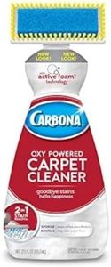 Carbona Carpet Cleaner with Brush | Oxy-Powered Foam for Spot Stain Removal | 27.5 Fl Oz, Pack of 1