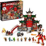 JAIMAN TOYS Lego NIN-Jago Nin-ja Dojo Temple 71767 Nin-ja Playset for Ages 8+, with NIN-Jago Lloyd, Kai and a Snake Toy; Creative Building Kit for Kids (1,394 Pieces) Multicolour