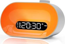 Sunrise Alarm Clock, Wake Up Light with Sunrise Simulation, Bluetooth Speaker Sound Machine with FM Radio, 16 Colors NightLight, 10 Soothing Sounds, Dual Alarms, Snooze, Bedside Lamp for Kid, Adult