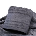 Mush Ultra Soft & Super Absorbent | 600 GSM Bamboo Bath Towel Set | 29 X 59 Inches (Space Grey)