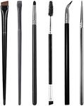 AOT Eye Brushes Set, 6 PCS Makeup Brushes for Eyeliner Eyeshadow and Brows Angled Eyebrow Brush Eyeliner Makeup Brush Set Tight Liner Brush Kit for Eyeliner, Eyebrow Filling