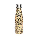 Built Perfect Seal Leakproof Insulated Water Bottle/Thermal Flask, Stainless Steel, 480 ml, Leopard