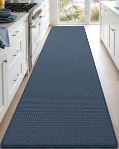 DEXI Kitchen Floor Mats Cushioned Anti Fatigue, 23x94, Large Long Standing Runner Rug Waterproof, Comfort Memory Foam Padded for Front Sink Laundry, Navy