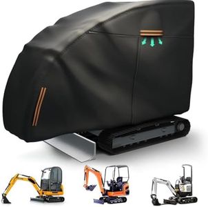 Mini Excavator Cover，Mini Excavator Covers Waterproof Heavy Duty for Bobcat/Kubota/John Deere 17 P/Takeuchi/Yanmar，600D Oxford Cloth, Dustproof, Universal Cover