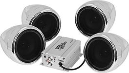 BOSS AUDIO MC470B 1,000-Watt Amplified Motorcycle/All-Terrain Speaker & Amp System (Bluetooth(R) Audio Streaming)