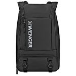 Wenger XC Wynd Travel Laptop Backpack – 16” Backpack with Laptop Compartment and Headphone Pocket, 28L Business Backpack, Wet Pockets, 50cm, Black