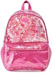 Packed Party Backpack, Women and Girls Fashion Shoulder Knit Book Bag; Trendy Unicorn Confetti Look for Work and Travel (Pink - Sweet Tart)