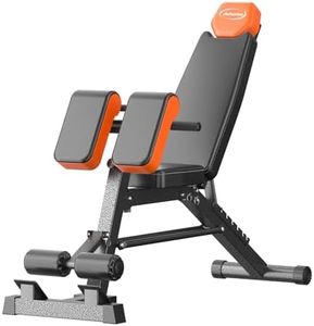 Juturna Adjustable Weight Bench, Multi-Functional Workout Bench For Home Gym Roman Chair, Preacher Curl Bench, Bench Press, Incline Decline Bench, Flat Bench 880 LBS