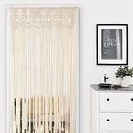 JIAHU Door Curtains,Macrame Wall Curtains for Room Divider,Blackout Curtains,Hand Woven Curtains,Bohemian Decor for Home/Bedroom/Living Room/Wedding Background