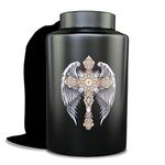 Large Cremation Urns for Adult Male Female Ashes, Up to 220 lbs Decorative Urn for Human Remains with Velvet Bag