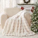 Lotus Karen Faux Fur Throw Blanket 