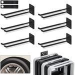 NACIAL 6 Pack Garage Storage System Hooks, Heavy Duty Wall Mount Tool Organizer, Chair Hanger Garage Storage Utility Hooks for Car Tires, Ladders, Chairs, Strollers, Power Tools, Garden Tools - 6 PACK