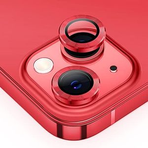 Tensea for iPhone 13 mini/iPhone 13 Camera Lens Protector, 9H Tempered Glass Camera Cover Screen Protector Metal Individual Ring for iPhone 13mini 5.4 inch / iPhone13 6.1 inch 2021