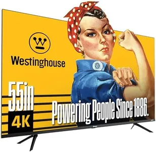 Westinghouse 55-inch Smart TV, 4K UHD Xumo TV w/ HDR10, Voice Remote, Dolby Vision, Edgeless, Flat Screen LED Television w/Apple Home kit, Wi-Fi & Mobile Connectivity