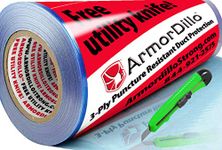 ArmorDillo Metal Protection Film 24" x 200' Duct HVAC Protection Film. 100% USA Strongest, Easiest to Use Duct & HVAC Cover, Blue Clear Protective Film, Surface Protection Film, Dust Protection Film