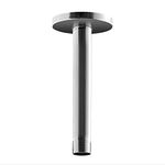 OFFO Shower Arm with Flange 15.2cm(6 Inches) Brushed Nickel Ceiling Mount Replacement Rain Shower Head Straight Arm Ceiling-Mounted for Fixed Shower Head & High Pressure Rain