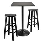 Winsome Wood Obsidian 3-Piece Pub Table Set