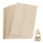 10 Pack 420 x 300mm Basswood Sheets, 3MM Craft Plywood Sheets, A3 Plywood Board Thin Wood Board Sheets, Unfinished Wood Boards for Crafts, Hobby, Model Making, Wood Burning