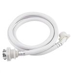 Home Appliance Parts, Inlet Hose Washer Pipe Tube Connector White Color Long Length Washing Machine Water Household Appliances Home Gardening (2m / 6.6ft)