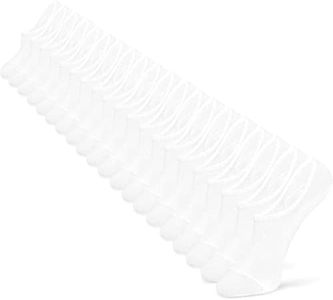 IDEGG No Show Socks Women 10 Pairs Low Cut Anti-Slid Novelty Athletic Casual Invisible Liner Socks (US, Numeric, 7.5, 9, Regular, Regular, Color J - 10 Pairs - 10 Pairs White)