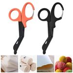 Eleanly 2 Pcs Trauma Scissors Bandage Scissors Utility Bandage Fire Rescue Cut Scissor for Nurses Emergency Room First Aid Scissors