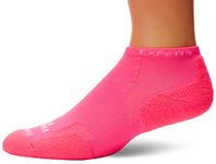 Thorlos Unisex's Experia Xccu Thin Cushion Running Low Cut Socks, Electric Pink (1 Pair), Medium