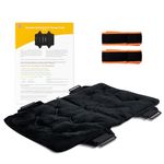 LyfeFocus Premium Reusable XLarge Hot & Cold Mat for Back Pain Relief - Multi-Use Microwaveable & Freezable Cold or Heat Compress Pack for Muscle Tension & Injuries Plush Material with Straps.