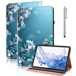GLANDOTU Samsung Galaxy Tab A 10.1 2019 (SM-T510/T515) Case,Multi-View Slim and Lightweight Patterned Tablet Cover Case with Stand for Samsung Galaxy Tab A 10.1 2019 -Plum Blossom