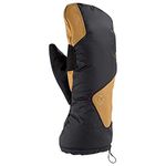 Therm-ic Extra Warm Ski Mittens Unisex Adult, Black/Brown, Size: L (Manufacturer's Size: L-9)