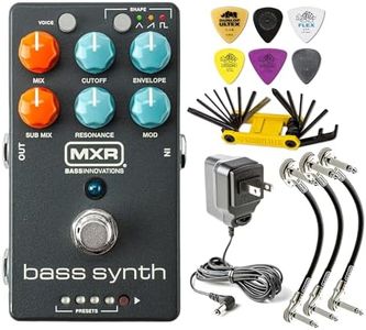 MXR MB301 Bass Synth Effects Pedal Sub-Octave Expressive Envelope Modulation 8 Presets Tone Shape with Tonebird FX Power Supply, Cable, Tool Bundle