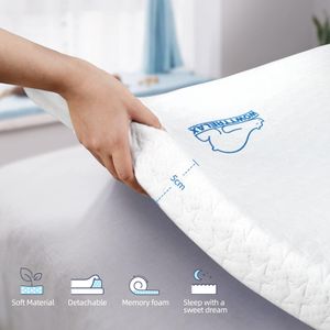 WOWTTRELAX 2-Inch Memory Foam Mattress Topper, Double Size