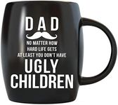 for Dads at Least You Don't Have Ugly Children Gag Gift from Daughter Son for World's Best Dad Ever Ceramic Novelty Coffee Mug Tea Cup for Christmas Birthday by Mug A Day