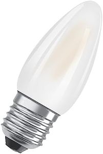 Osram LED Bulbs, Classic Mini Candle Shape, 25 watts Replacement, E27, B-Shape, 2700 Kelvin, Warm White, Clear Glass, Single Pack