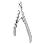 STALEKS PRO SMART 10 NS-10-3 CUTICLE NIPPERS 1/4 JAW 0.12 INCH 3 MM For Professionals and Experts Handmade in Europe with Blade Protector